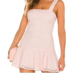 NWOT Amanda Uprichard Annalise Blush Pink Dress